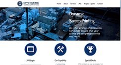 Desktop Screenshot of dynamicscreenprinting.com.au