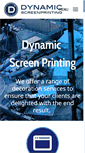Mobile Screenshot of dynamicscreenprinting.com.au